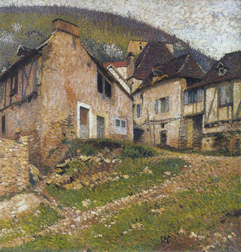 Village De Labastide Du Vert Et Son Eglise — Henri Jean Guillaume Martin
