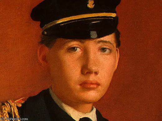 Achille De Gas In The Uniform Of A Cadet, Detalj 2, - (18) — Hilaire-germain-edgar Degas