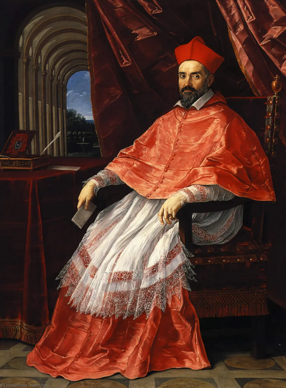 Portrait Of Cardinal Roberto Ubaldini — Гвидо Рени