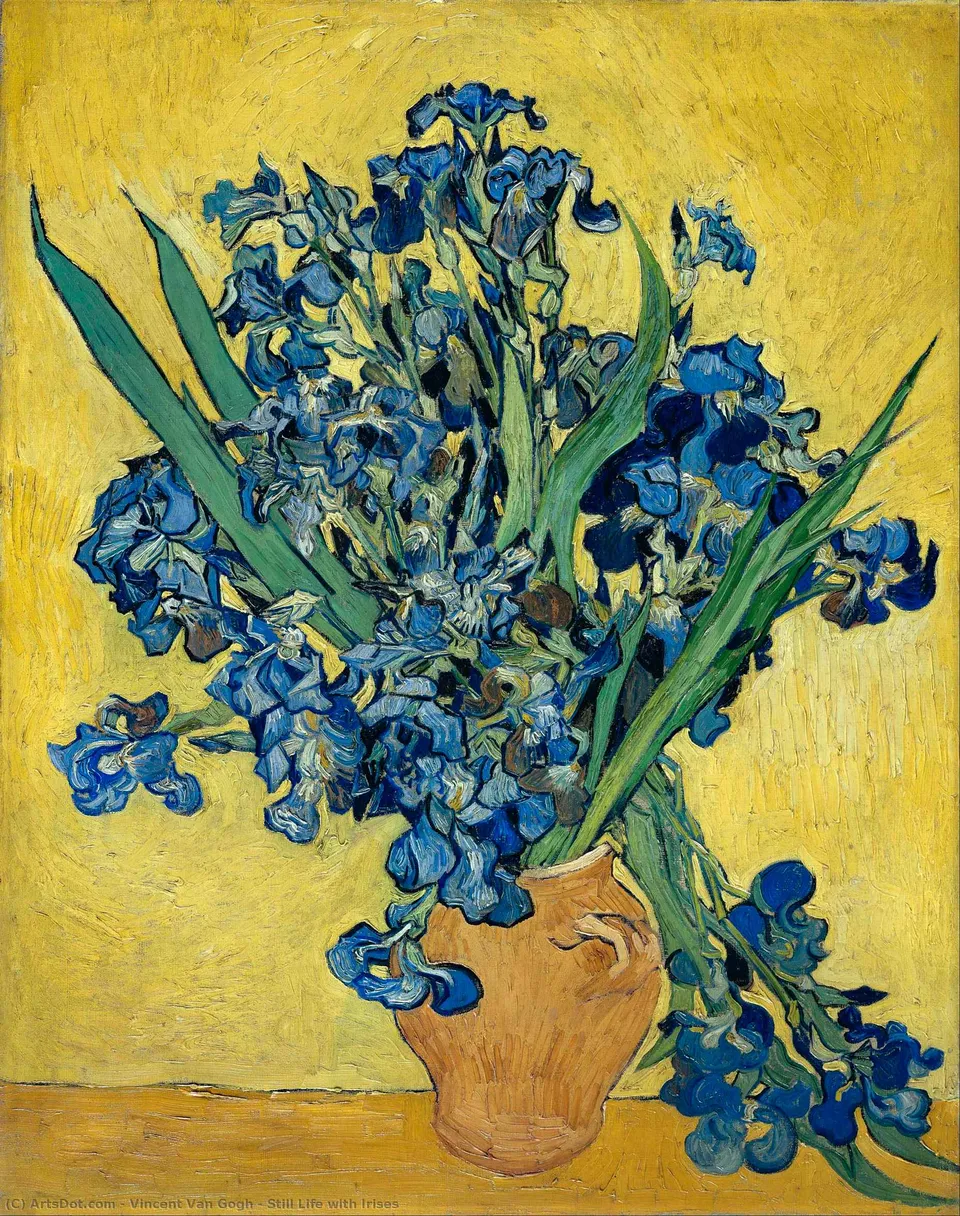 Натюрморт С Ирисами — Vincent Willem Van Gogh