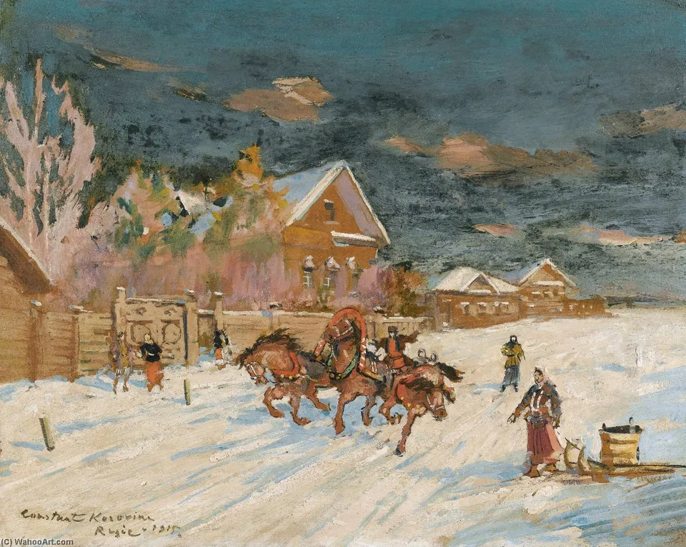A Pair Of Winter Landscapes — Константин Алексеевич Коровин