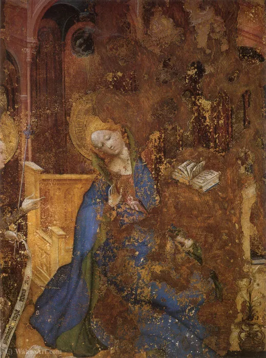 Marienkirche Dortmund, Marienaltar, Back Of The Left Panel — Konrad Von Soest