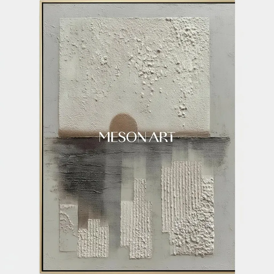 Ochre Sun Over Charcoal Monoliths — David Moreau