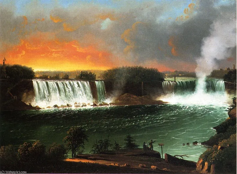 Niagara Falls From Table Rock — Nicolino Calyo