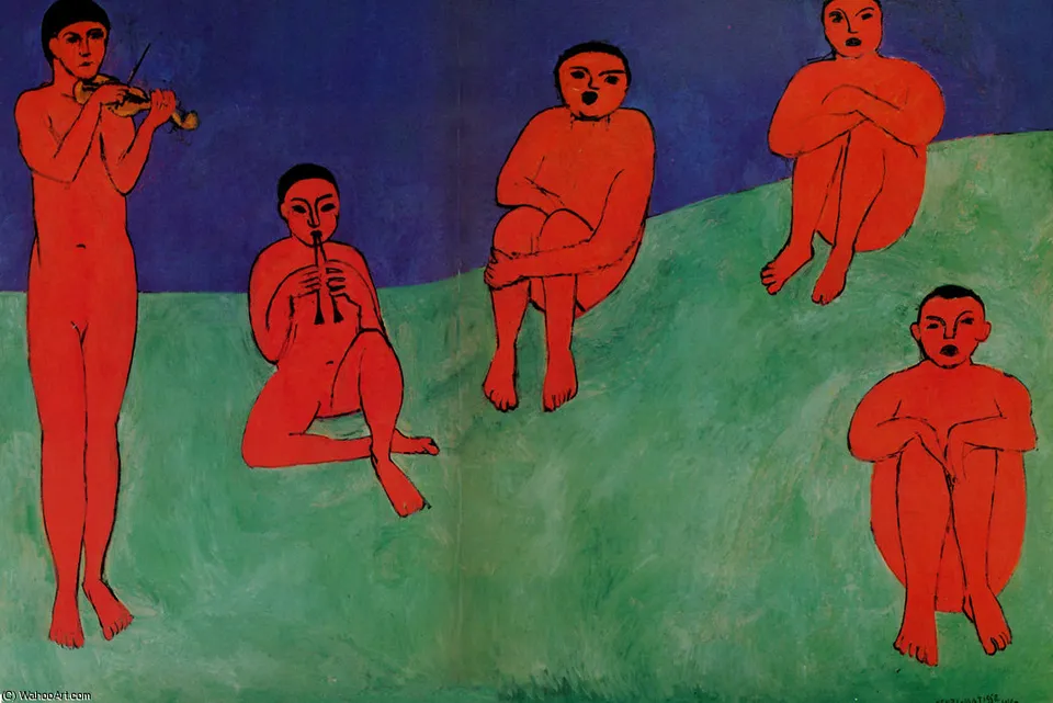 La Musique Huile Sur Toile St Petersbourg, Museum Of The Hermitage — Матисс