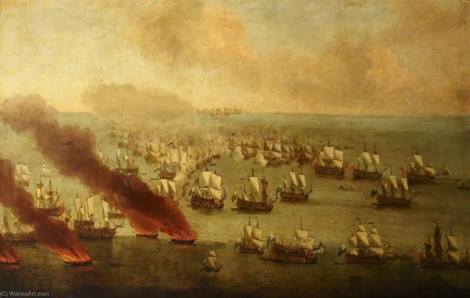 The Battle Of The Texel, 11–21 August 1673 — Виллем Ван Де Вельде Старший