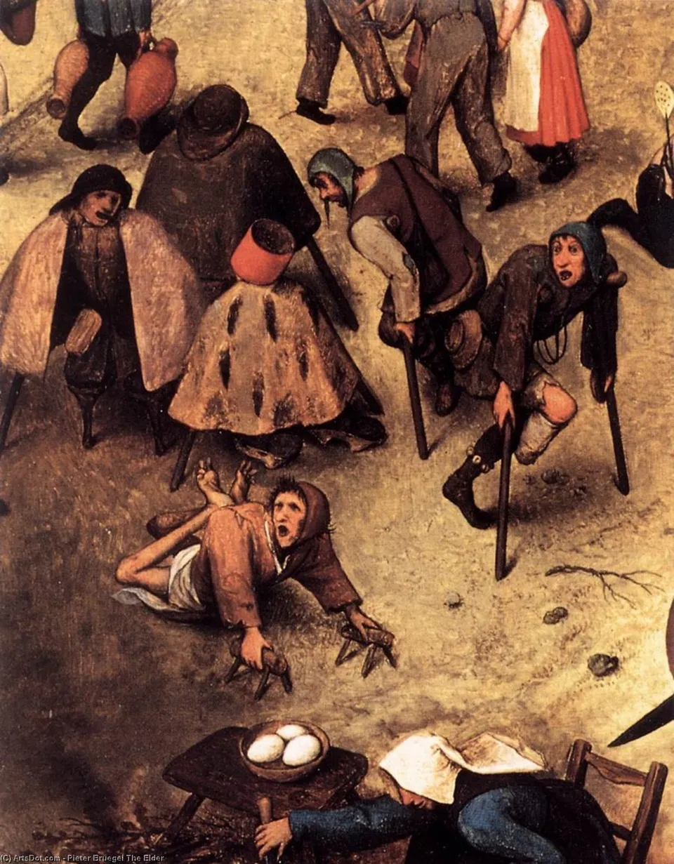The Fight Between Carnival And Lent (detail) — Брюгель Старший