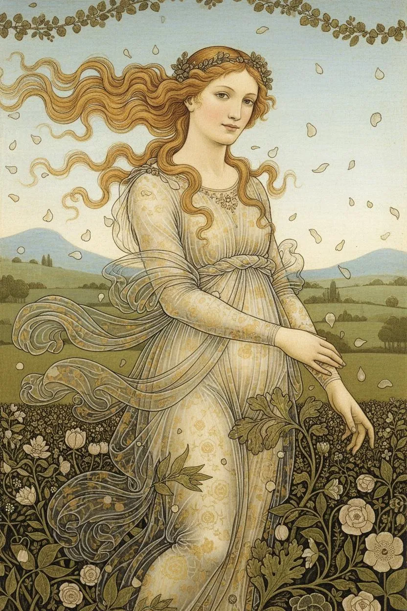 The Ethereal Breath Of Primavera: A Singular Allegory Of Eternal Spring — Jacques Villedieu