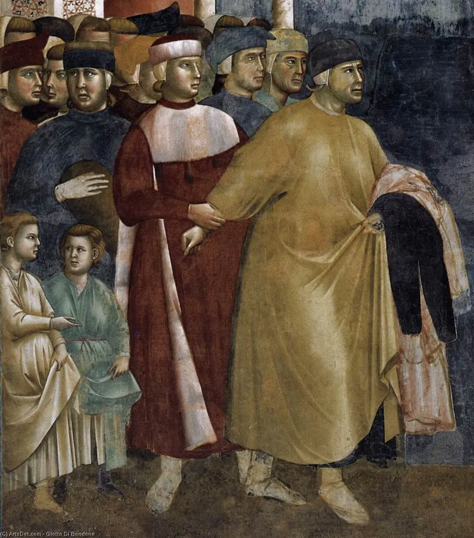 Legend Of St Francis: 5. Renunciation Of Wordly Goods (detail) — Джотто Ди Бондоне