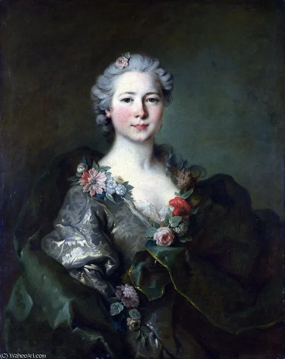 Portrait Of Mademoiselle De Coislin — Jean Louis Tocqué