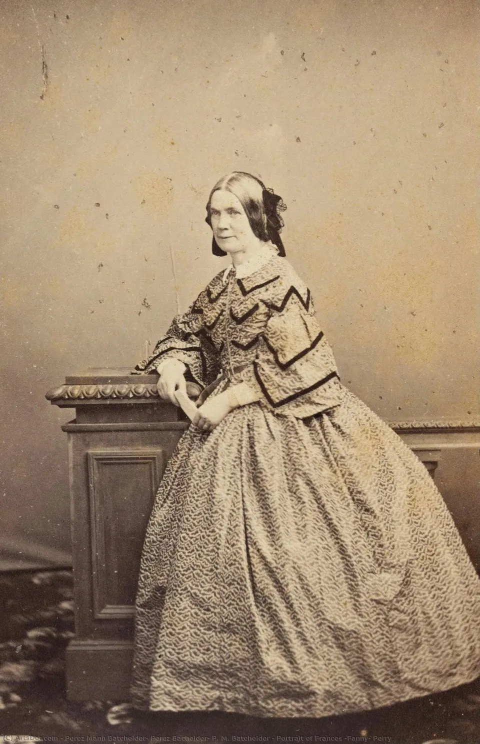 Portrait Of Frances (fanny) Perry — Perez Mann Batchelder, Perez Bachelder, P. M. Batchelder