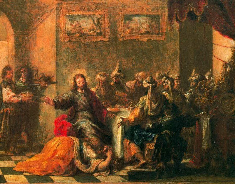 La Comida En Casa De Simón — Хуан Де Вальдес Леал