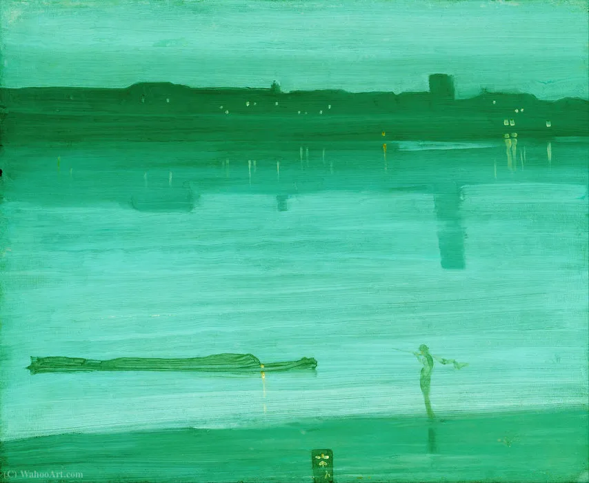 Nocturne In Blue And Green, Chelsea — Уистлер