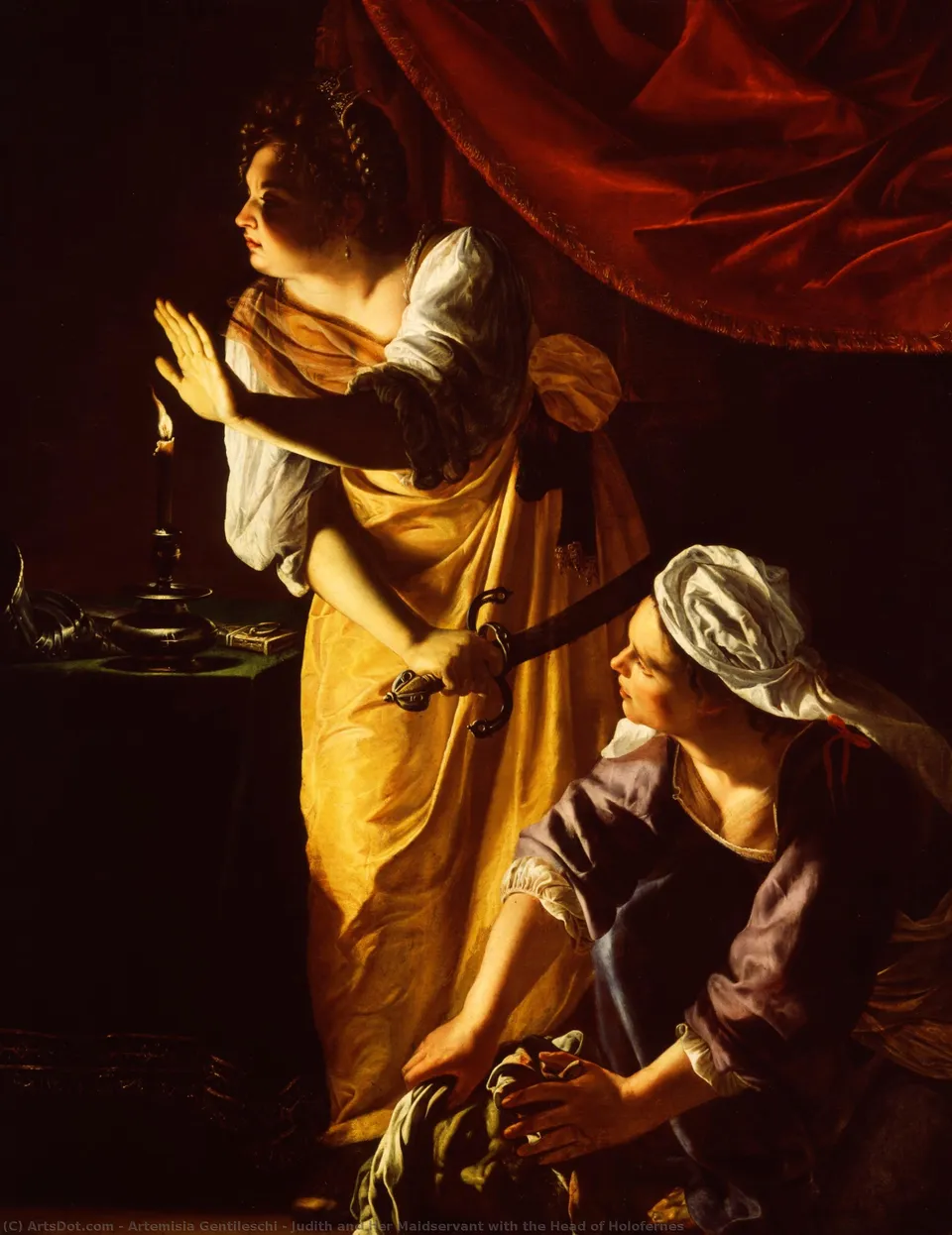 Judith And Her Maidservant With The Head Of Holofernes — Джентилески