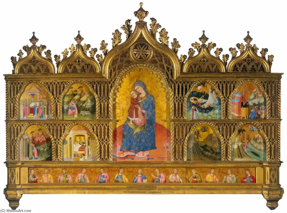 Altarpiece Of The Virgin Mary — Meneghello Di Giovanni De' Canali