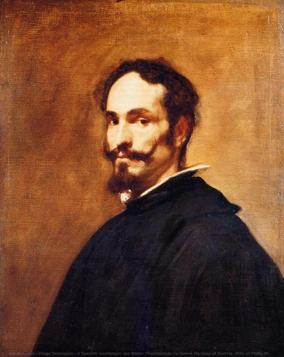 A Spanish Gentleman (jos Nieto, Chamberlain To Queen Mariana Of Austria, Wife Of Philip Iv) — Диего Родригес Де Сильва И Веласкес