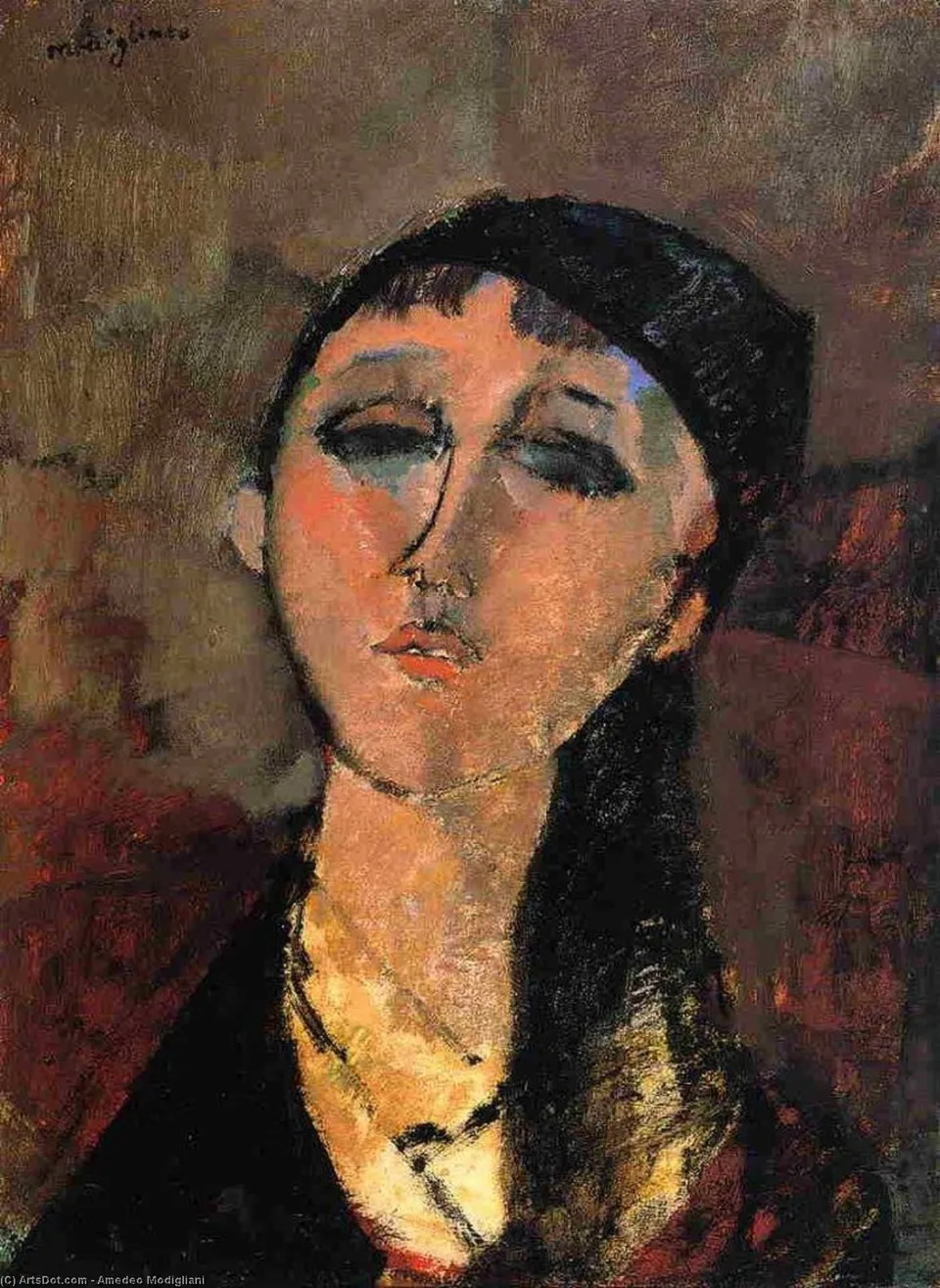 Portrait Of A Young Girl (also Known As Louise) — Модильяни