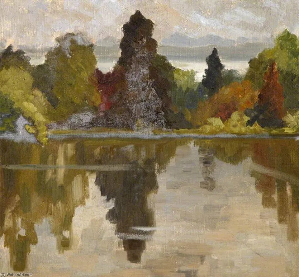 The Lake At Mount Stewart — Margaret Frances Anne Vane-tempest-stewart