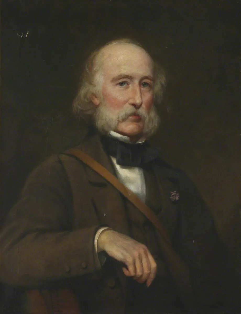 Portrait Of A Man With A Game Bag — William Salter Herrick