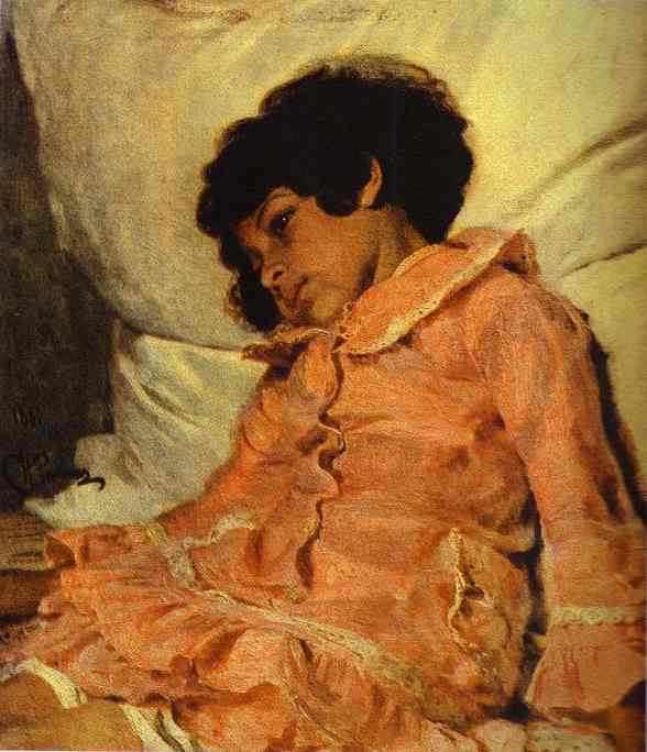 Portrait Of Nadya Repina, The Artist's Daughter — Илья Репин