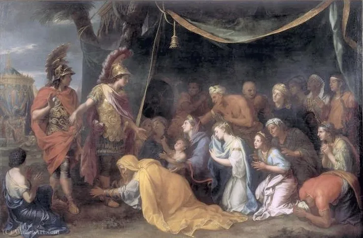 Famille De Darius Aux Pieds D'alexandre — Charles De La Fosse