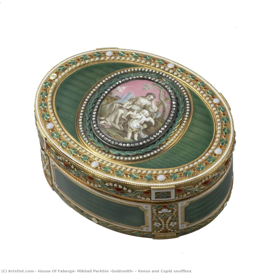 Venus And Cupid Snuffbox — House Of Fabergé, Mikhail Perkhin (goldsmith)