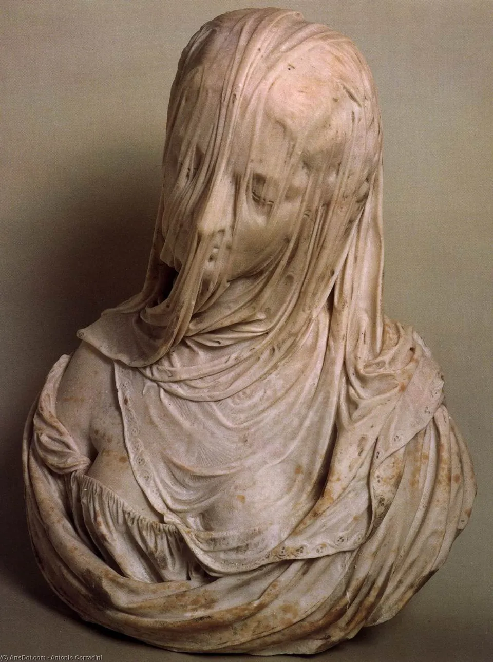 Bust Of A Veiled Woman (puritas) — Antonio Corradini