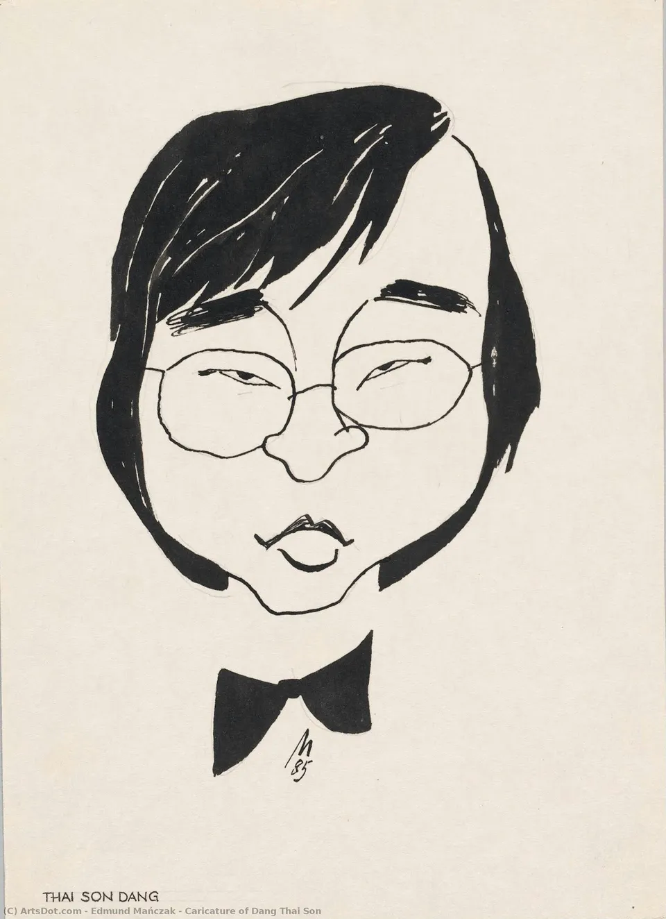 Caricature Of Dang Thai Son — Edmund Mańczak