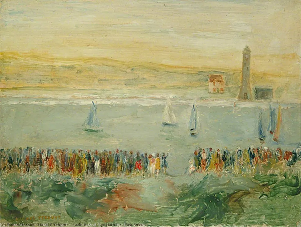 Yacht Race At Rye Harbour, East Sussex — Lionel F Tebbutt
