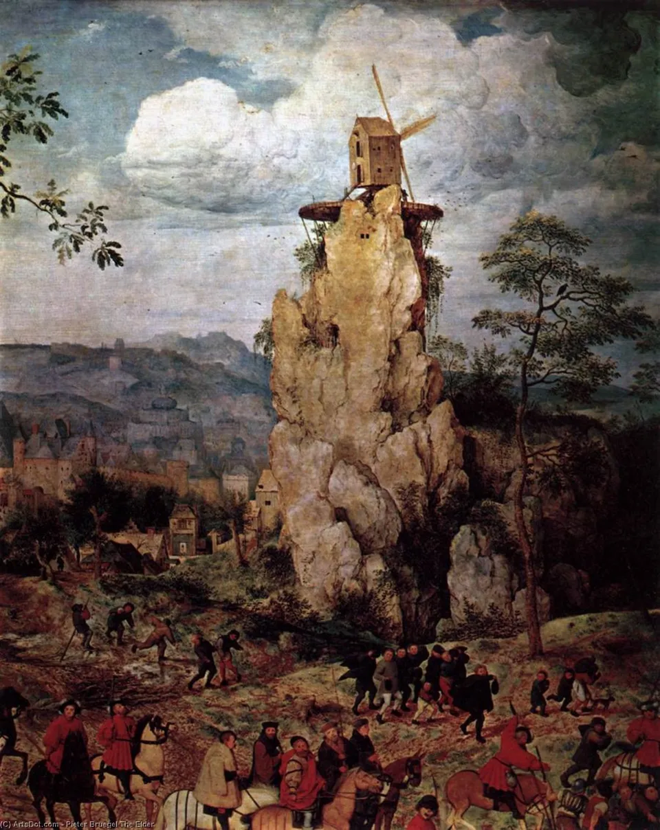 Christ Carrying The Cross (detail) — Брюгель Старший