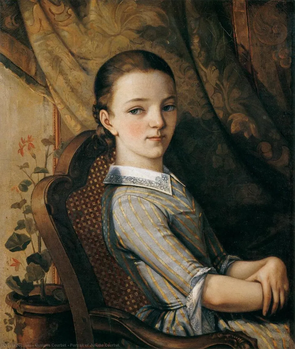 Portrait Of Juliette Courbet — Курбе