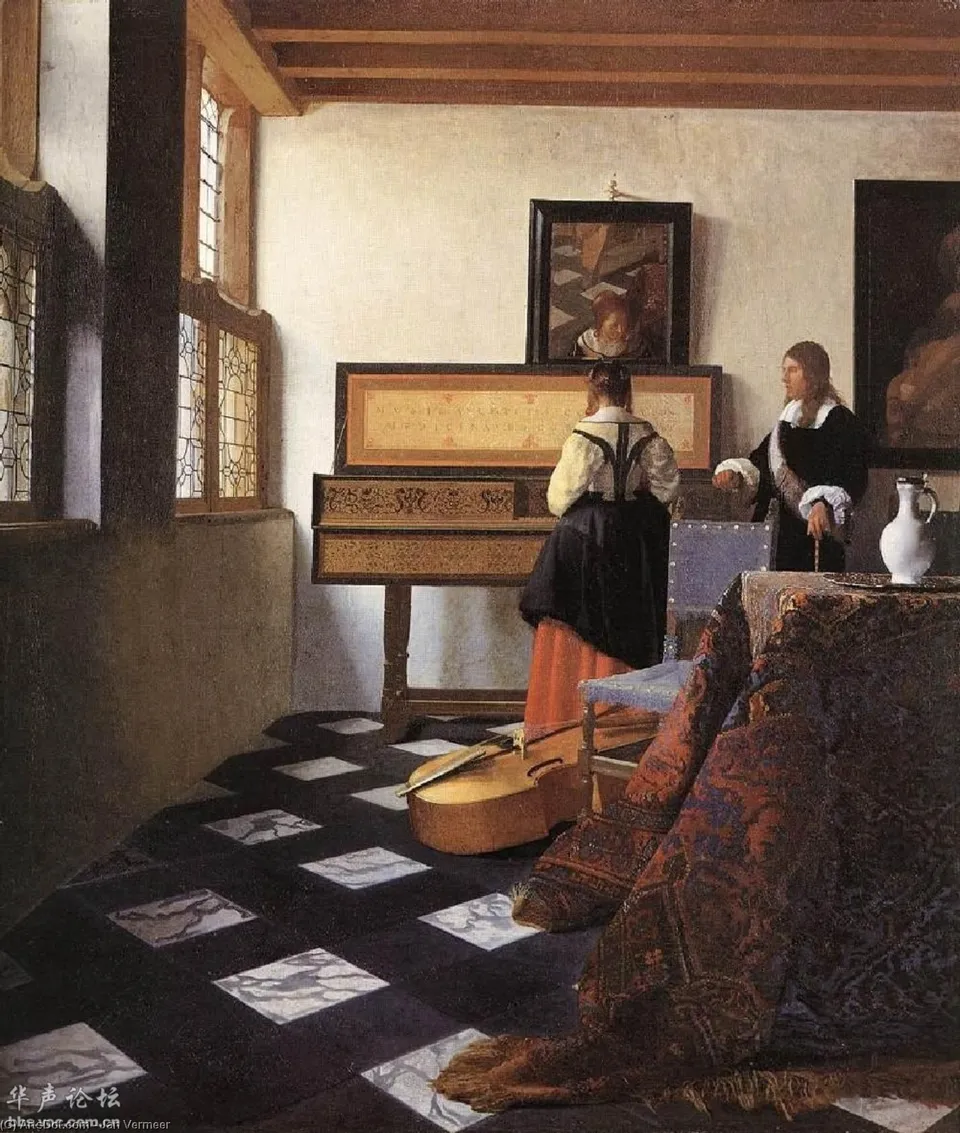A Lady At The Virginals With A Gentleman — Йоханнес Вермеер