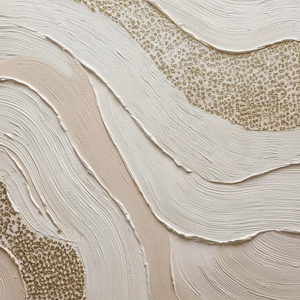 Ethereal Strata Of Sand And Light In Sculptural Monochromatic Relief — David Moreau