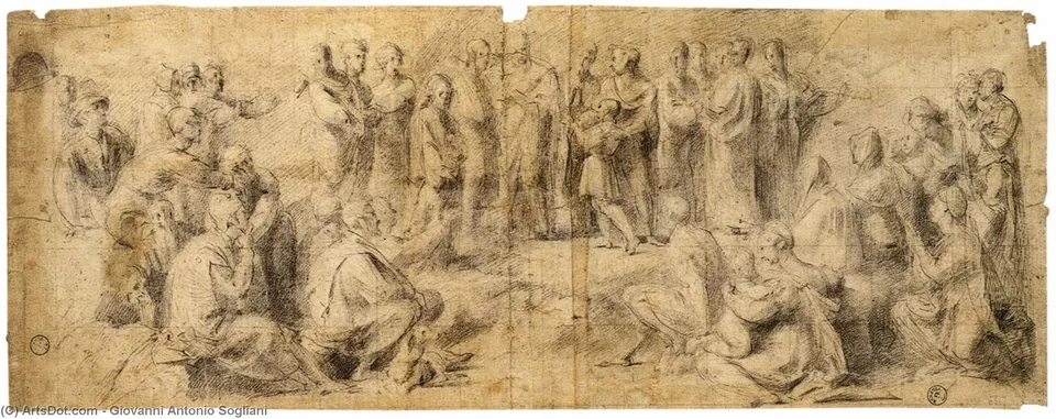 Multiplication Of The Loaves And Fishes — Giovanni Antonio Sogliani