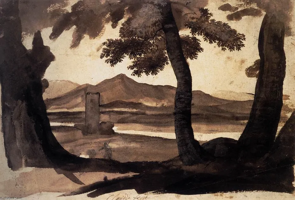 View Of The Campagna — Клод Лоран