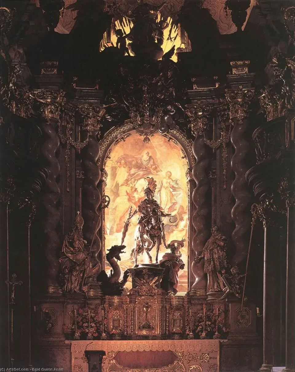 St George And The Dragon — Egid Quirin Asam