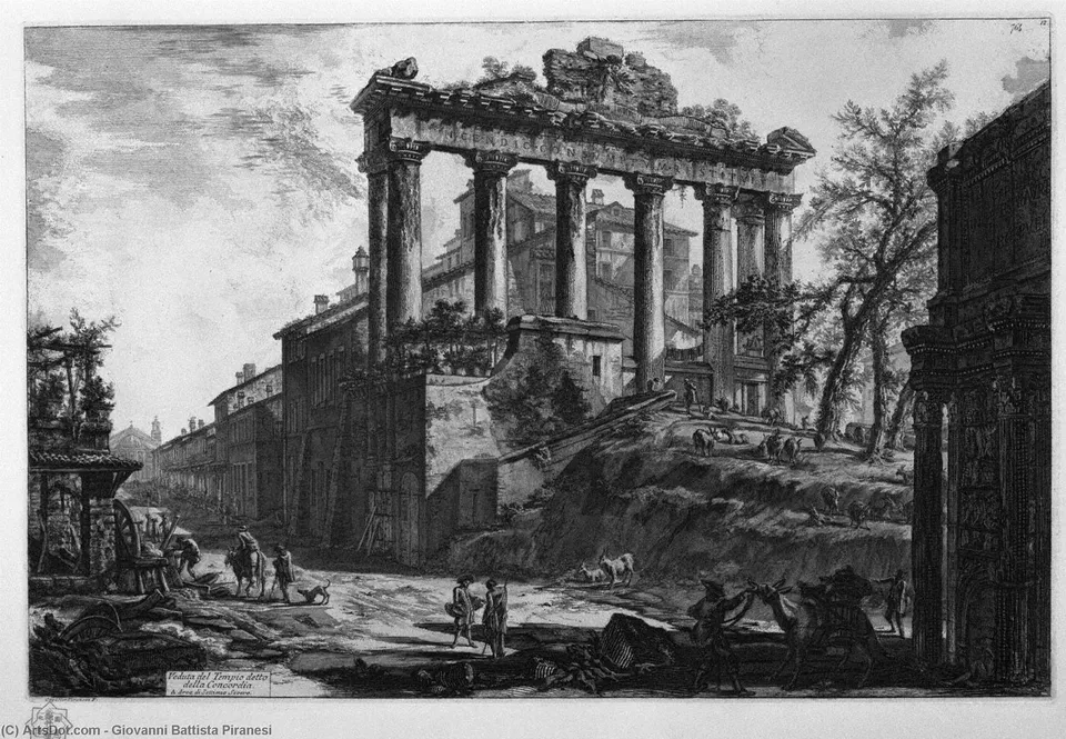 Temple Of Ceres And Faustina — Пиранези
