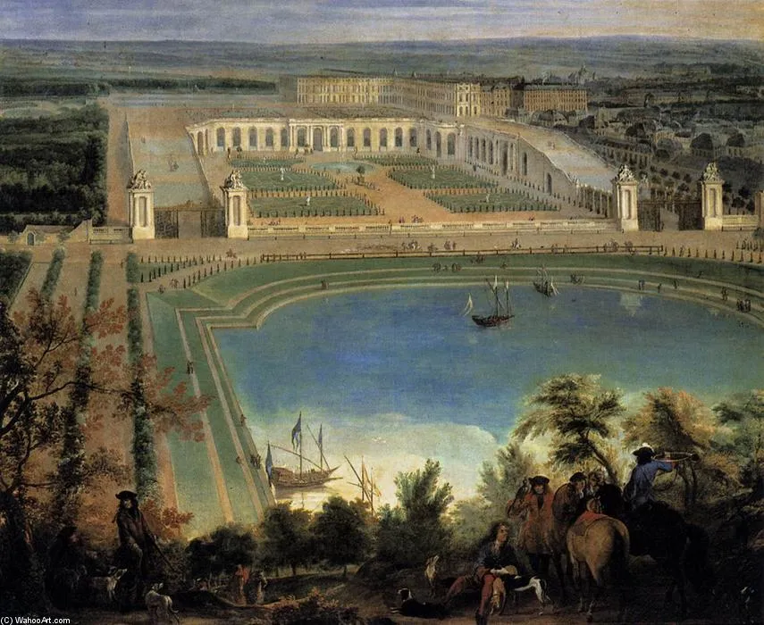 View Of The Orangerie (detail) — Jean-baptiste Martin (martin Des Batailles)