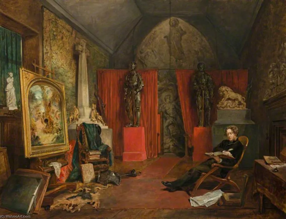Sir Joseph Noel Paton (1821–1901), Artist (shown In His Studio) — John Ballantyne