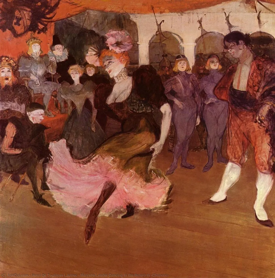 Marcelle Lender Dancing In The Bolero In 'chilperic' — Comte Henri Marie Raymond De Toulouse-lautrec-monfa