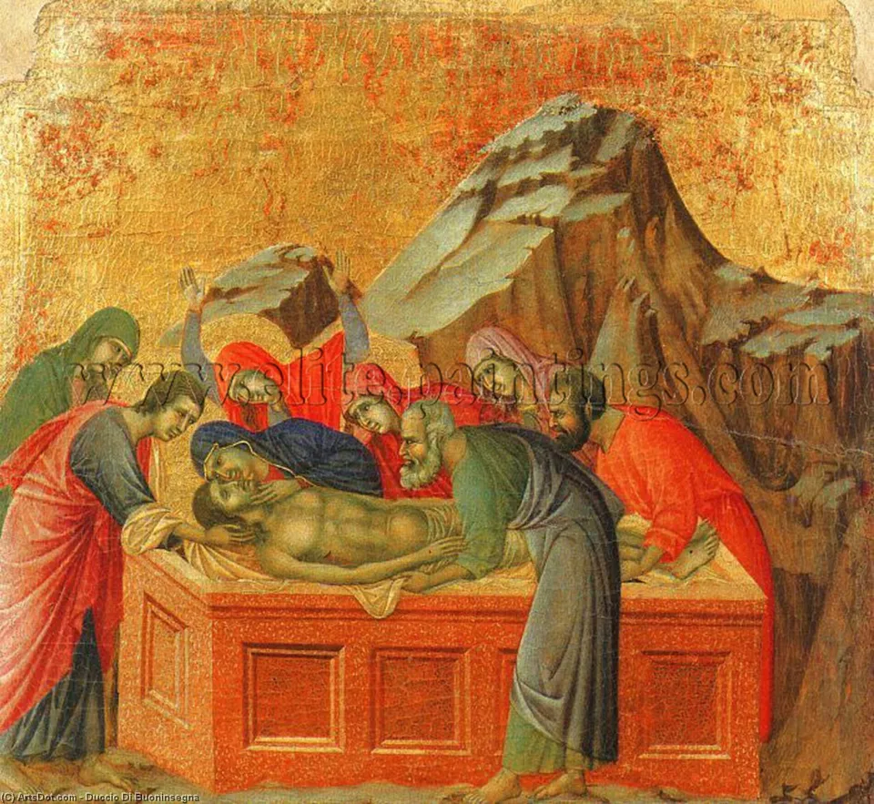 Burial Of Christ, Museo Dell'opera Del Duomo, Siena. — Дюкко Ди Буонисегга