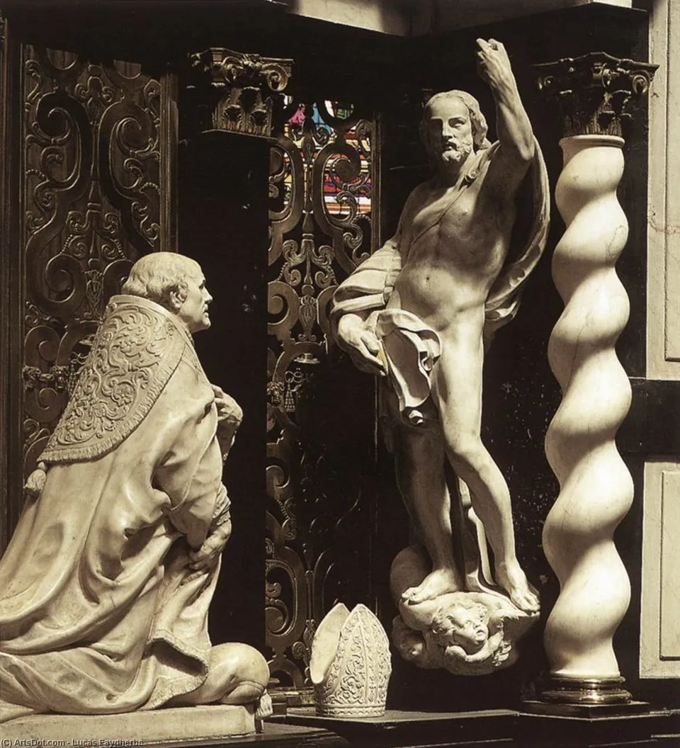 Tomb Of Archbishop André Cruesen (detail) — Lucas Faydherbe
