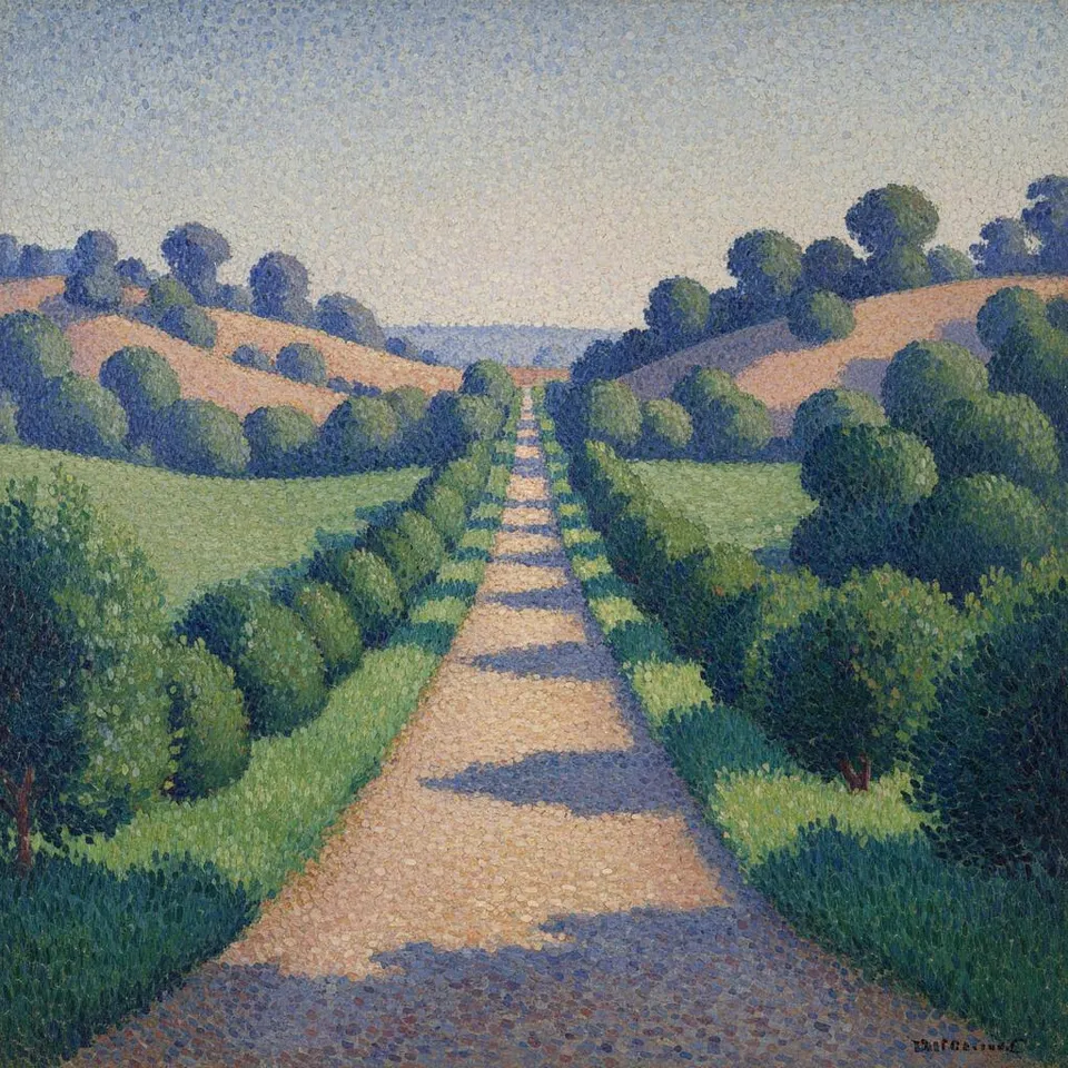 The Infinite Path Of Serenity: A Pointillist Study In Order And Light — Pauline Delorme