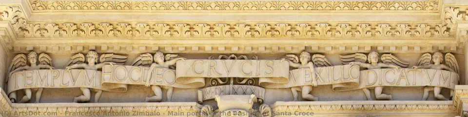 Main Portal Of The Basilica Of Santa Croce — Francesco Antonio Zimbalo