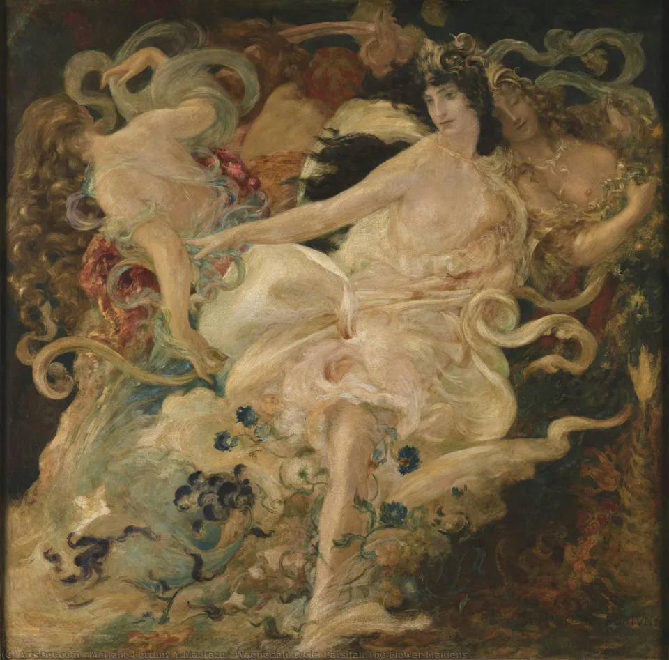 Wagnerian Cycle. Parsifal. The Flower-maidens — Мариано Фортуни