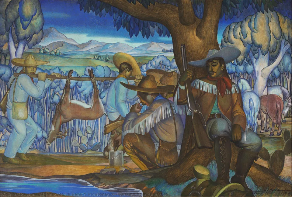 Resting At La Huasteca — Alfonso De La Peña Y Montenegro