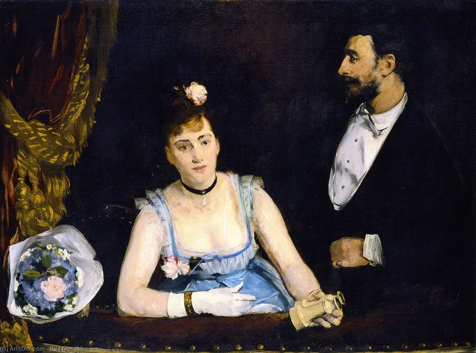 A Loge In The Theatre Des Italiens — Эва Гонсалес