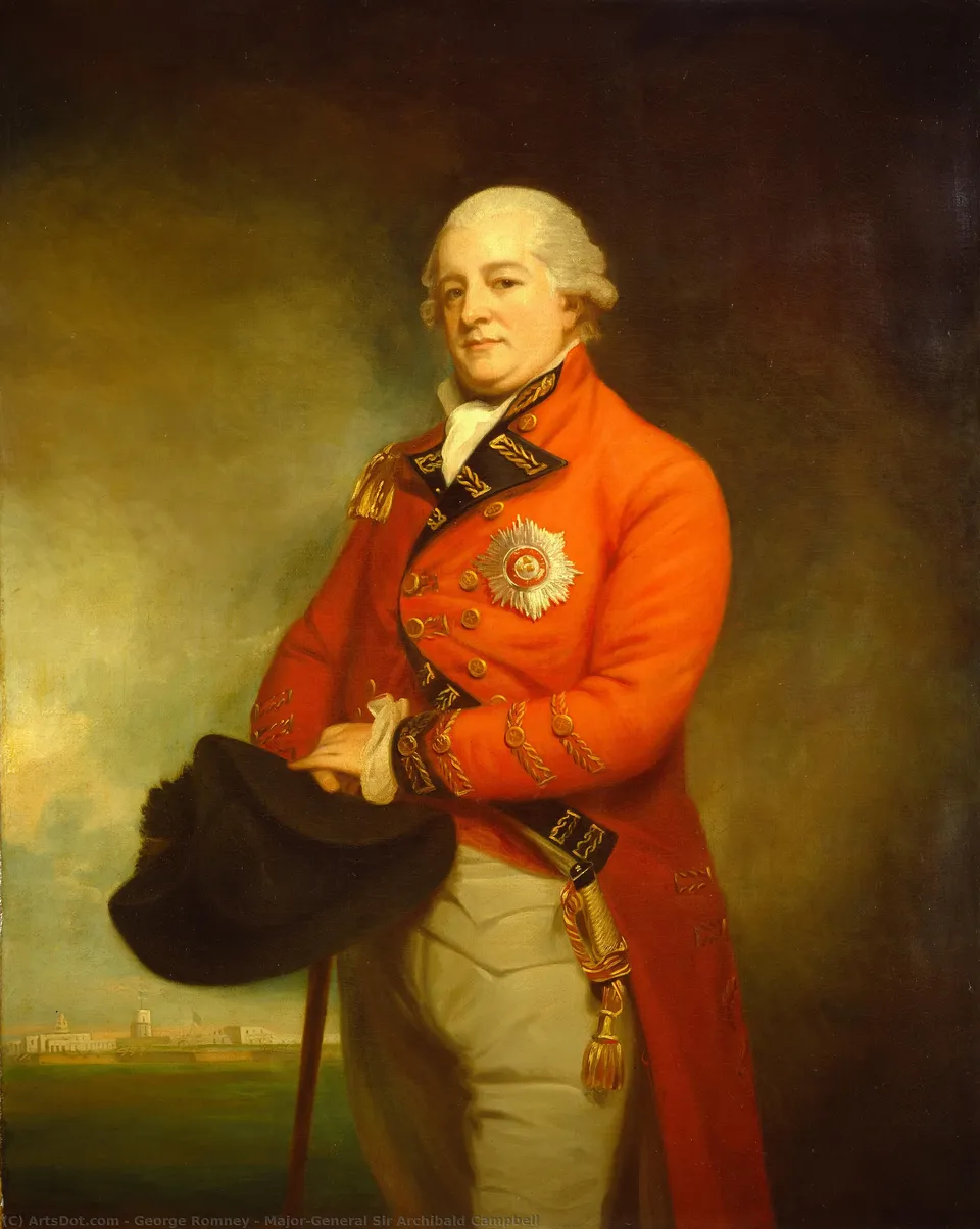 Major-general Sir Archibald Campbell — George Romney