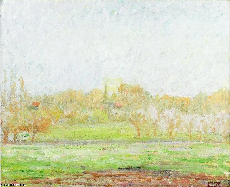 Fog In Eragny. — Камиль Писсарро