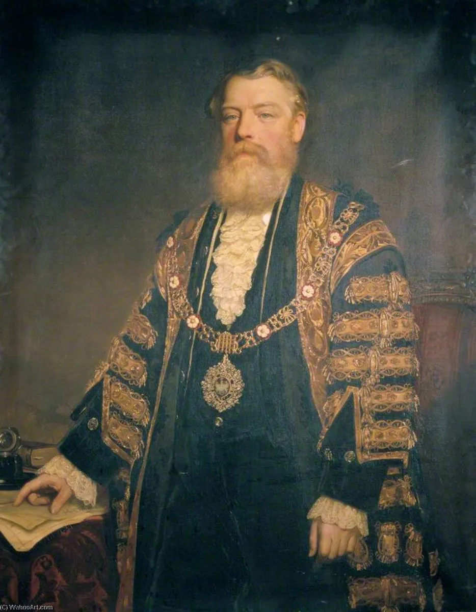 Sir Henry Edmund Knight, Lord Mayor Of London (1882) — John Robert Dicksee